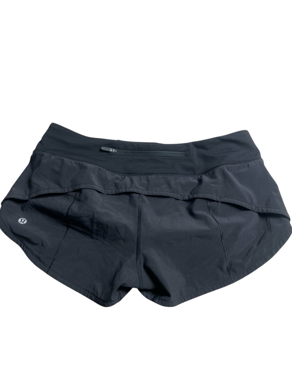 lululemon athletica Black Running Skort with Rear Zip Pocket